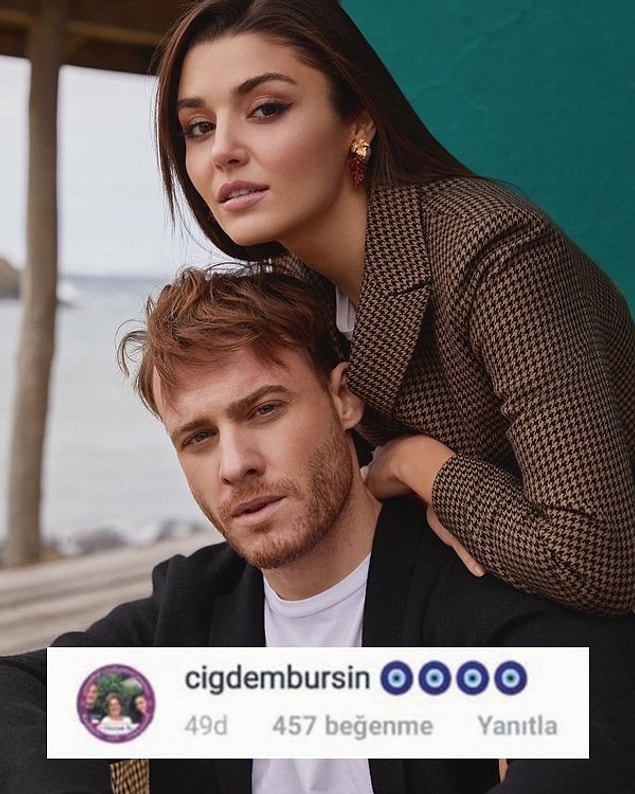 9. Beraber Maldivler'e tatil yapmaya giden ve aralarındaki aşk iddiaları gündemden düşmeyen Hande Erçel ve Kerem Bursin'e Bursin'in annesinden destek geldi.