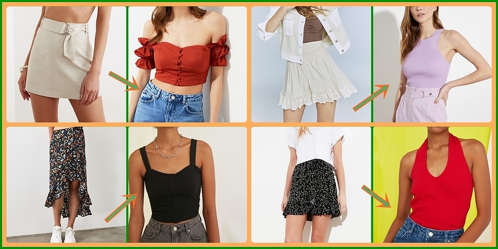 Herkesi Kendine Hayran Bırakma Garantili Son Modaya Uygun Etek-Bluz Kombinleri