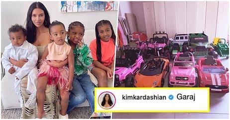Kim Kardashian'ın Çocukları İçin Aldığı Araba Koleksiyonunu Görünce Bir Miktar Canınız Sıkılacak!