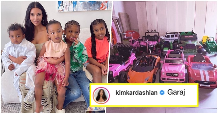 Kim Kardashian'ın Çocukları İçin Aldığı Araba Koleksiyonunu Görünce Bir Miktar Canınız Sıkılacak!