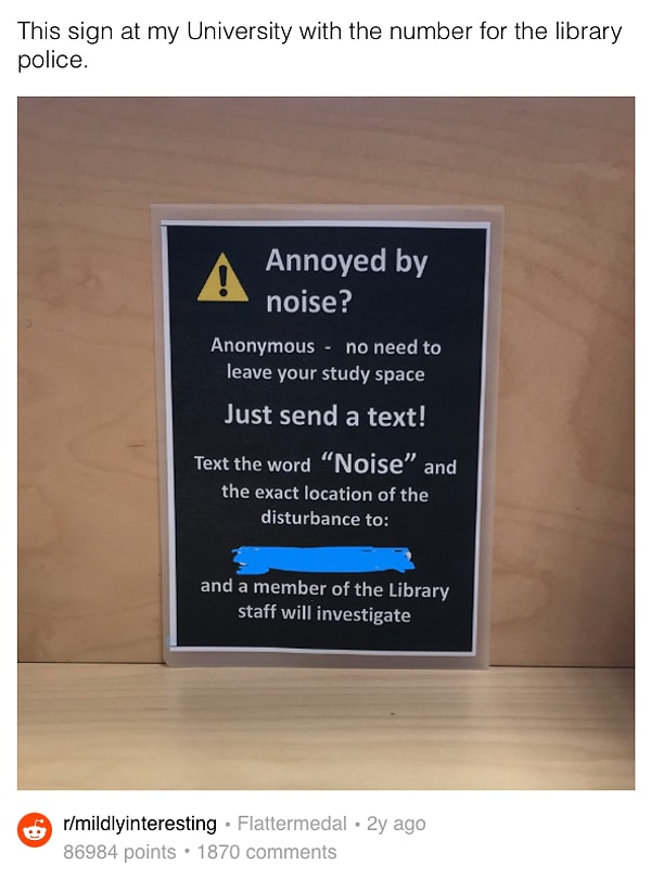 9. А в этой библиотеке можно отправить анонимное смс администратору о том, что кое-кто в зале совсем распоясался и не в меру голосит.