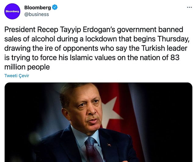 Hükümetin kapanmayı bahane ederek içki satışını yasaklaması sadece içeride değil dışarıda da büyük yankı buldu. Bloomberg, Reuters gibi önemli haber kaynakları da bu gelişmeyi haber yaptı.