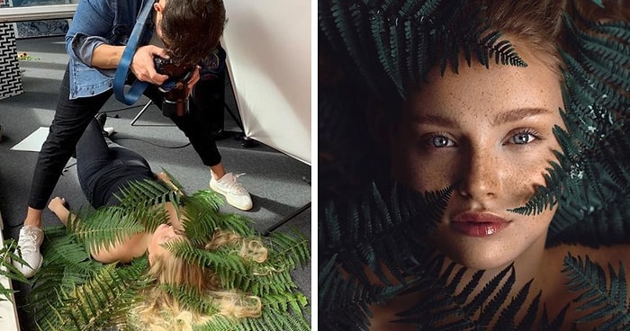 Фотограф показал бэкстрейдж и готовый результат своих 20-ти невероятных женских портретов