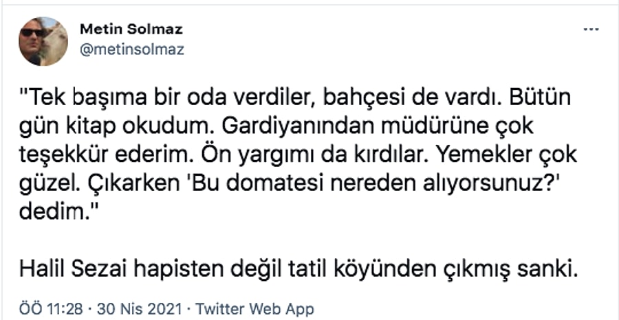 Cezaevindeki Gunlerini Ilk Kez Armagan Caglayan A Anlatan Halil Sezai Nin Aciklamalari Gundem Yaratti Cezaevindeki Gunlerini Ilk Kez Armagan Caglayan A Anlatan Halil Sezai Nin Aciklamalari Gundem Yaratti