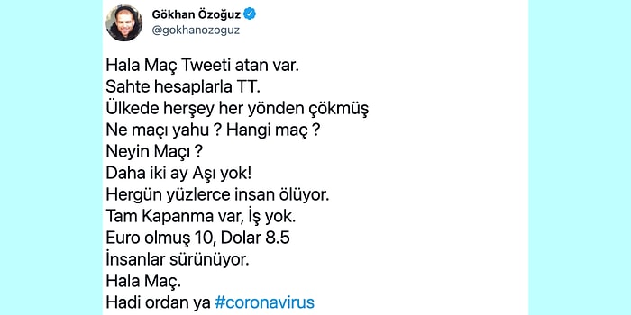 Gökhan Özoğuz'un Maç Tweeti Atanlara Sinirlenmesine Destek de Geldi Tepki de