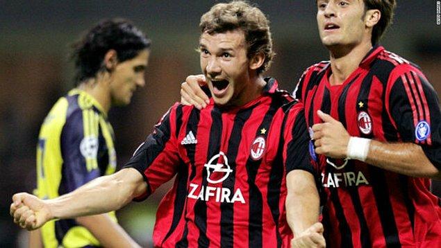 6. Milan'ın efsane golcüsü Shevshenko ilk başta Trabzonspor'a önerilmiş ancak yöneticiler tarafından beğenilmemiştir.