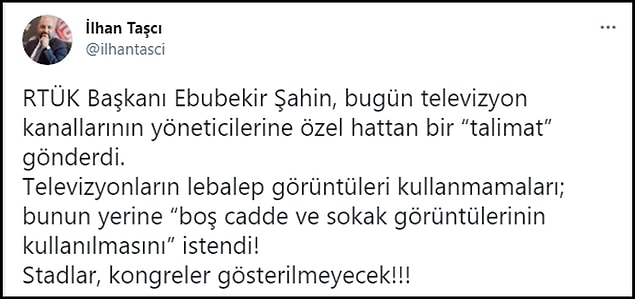 Taşcı'nın paylaşımı 👇