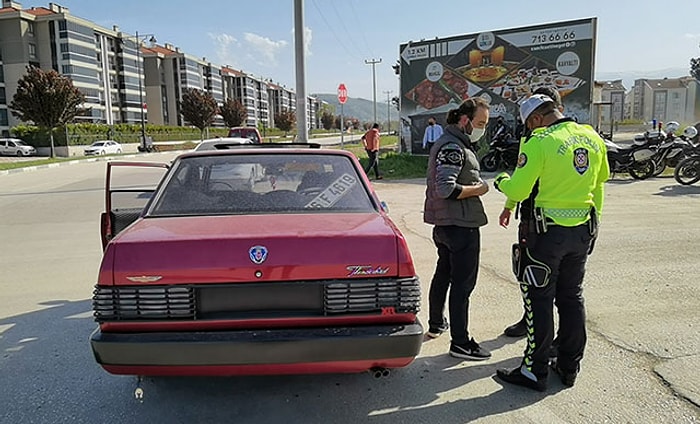 90 Bin TL'ye Modifiye Ettiği Otomobiliyle 2. Kez Ceza Yedi
