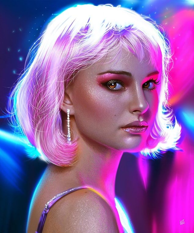 4. Natalie Portman "Closer" Film İllüstrasyonu