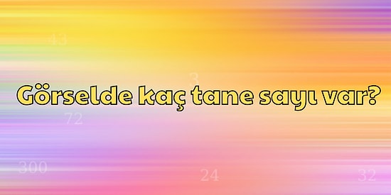 Bu Testte Sadece Keskin Bakışlılar Full Yapabiliyor!
