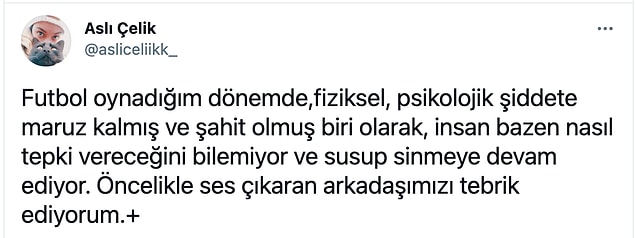 Aslı Çelik isimli eski bir futbolcu ise olayın vehametini kendi yaşadıklarıyla açıkça anlatmaya çalıştı ve çözüm önerdi...