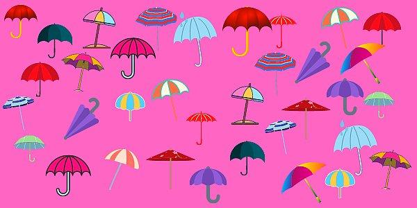 10. Şemsiyelerden birinin çifti yok. Hangisi?