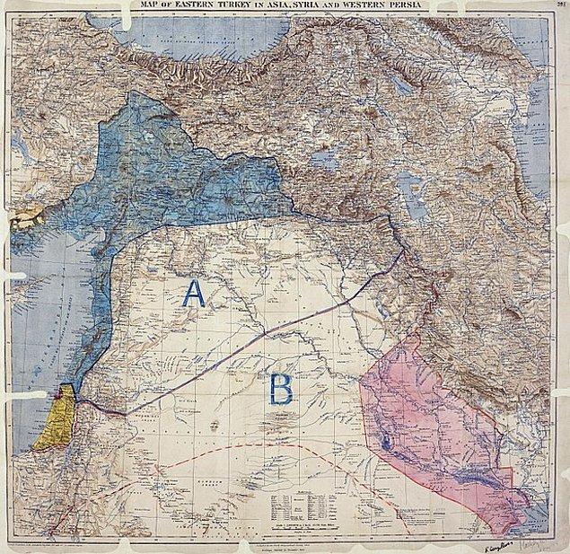 1916 - Orta Doğuyu İngilizler ve Fransızlar arasında paylaştıran Sykes-Picot Anlaşması gizlice yapıldı.