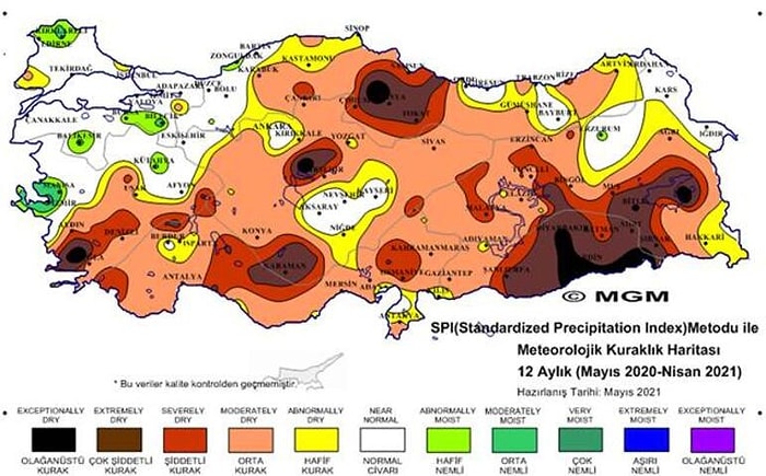 Meteoroloji'nin Nisan Ayı Raporunda Dikkat Çeken Tehlike: Üç Bölgede Kuraklık 'Olağanüstü' Düzeyde