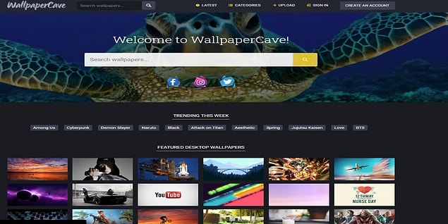 11. Wallpapercave, kategori olarak çok geniş bir yelpazeye sahip. Profesyonel sanatçıların illüstrasyonları, amatör doğa çekimleri, dizi posterleri gibi çok sayıda duvar kağıtları mevcut.