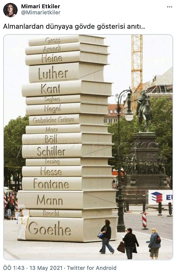 Kanayan yaramızın üstüne Almanya'nın bu konuda tüm dünyaya gövde gösterisi yaparcasına yarattığı anıt ise dikkat çekti. 👇