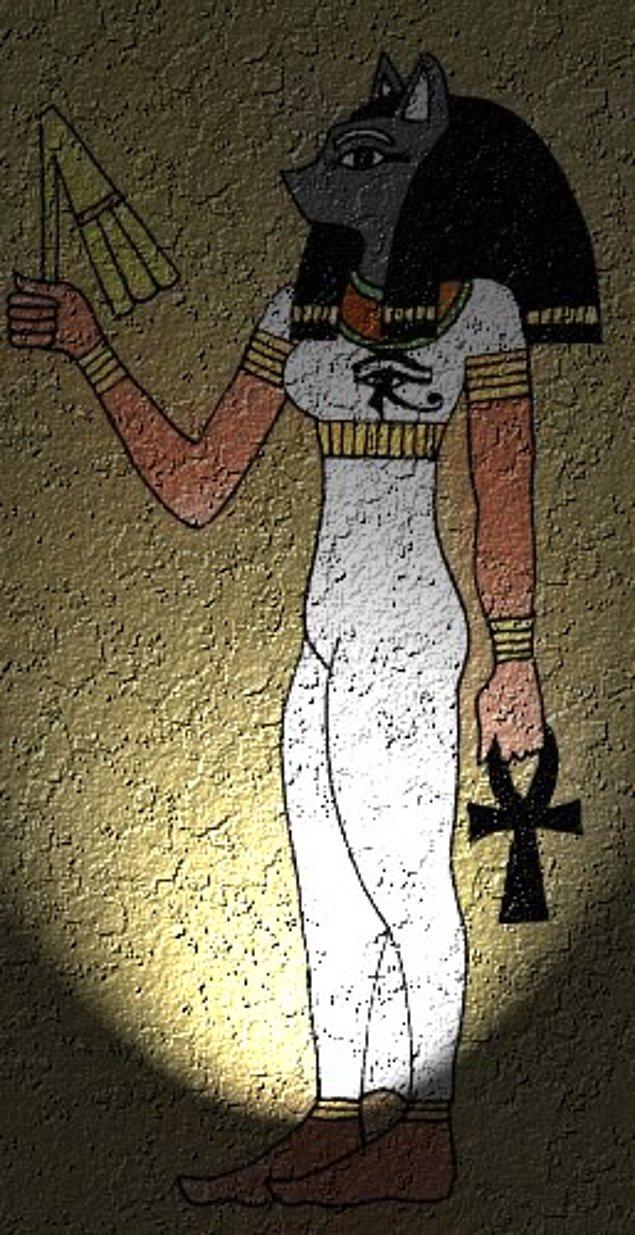 Bir başka tanrıça ise Bastet idi. Bastet, aslan ya da kedi başlı olarak resmedilirdi. Tanrıça Bastet, Eski Mısırlılara göre kedileri koruyordu. Bu inanıştan dolayı Eski Mısırlılar, kedilere özel bir ilgi gösteriyordu.