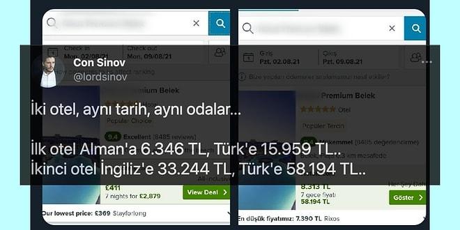 Aynı Tatil Paketinin Yabancılara Türklerden Daha Ucuza Satılması Sosyal Medyanın Gündeminde
