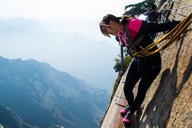 5. Huashan Plank Yolu - Huayin, Çin