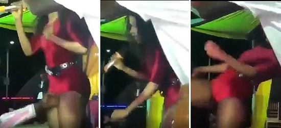 Konserde Kendisini Eliyle Taciz Eden Seyirciye Sahneden Tekme Atan Sanatçı