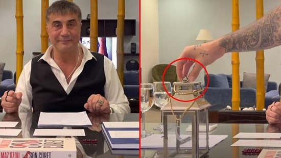 Sedat Peker, 6. Videosunda Masayı Yumruklayınca Yüzük Yere Düştü: 'Teşkilat-ı Mahsusa'nın Sembolü Yere Düşmez'