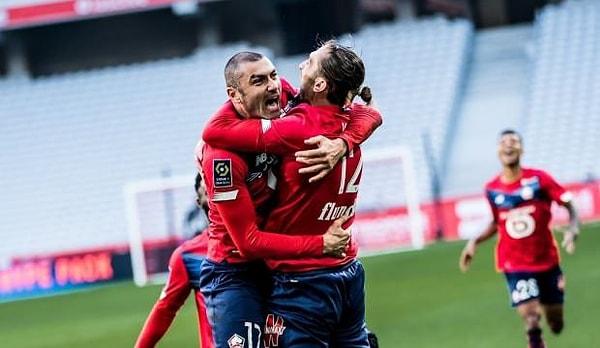 Zeki Çelik, Yusuf Yazıcı ve Burak Yılmazlı Lille, Fransa Ligue 1'de Angers deplasmanına şampiyonluk için çıktı.