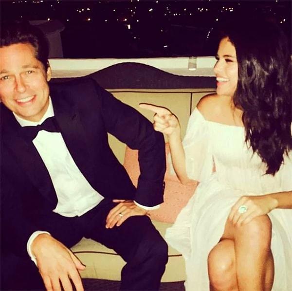 Şiddet haberlerinin yanı sıra Brad Pitt'in Selena Gomez ile birlikte olduğu hatta bu yüzden boşandıkları iddia edildi...