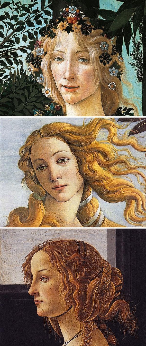 4. Eğer resimde bu sarışın kadının yüzü varsa Botticelli'dir.