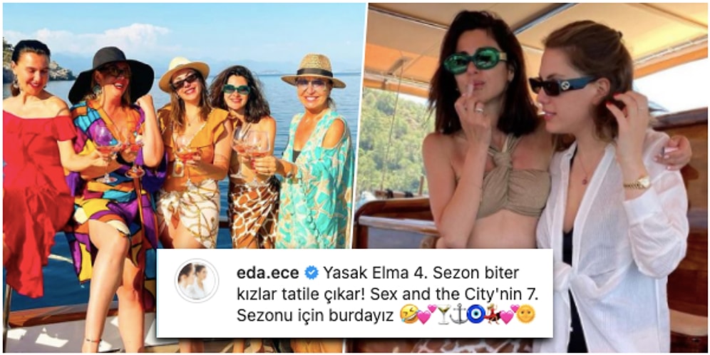 Sezon Finalinden Sonra Kız Kıza Tatile Çıkan Yasak Elma Dizisinin Efsane Ekibi Düşman Çatlattı