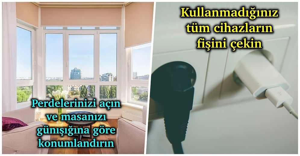 Pandemide Evde Çalışıp Enerji Tüketimi Artanlar İçin 12 Enerji Tasarruf Tüyosu