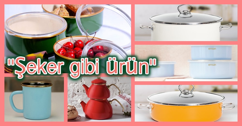 Bahçede ve Piknikte de Kullanabileceğiniz Son Moda Emaye Ürünler