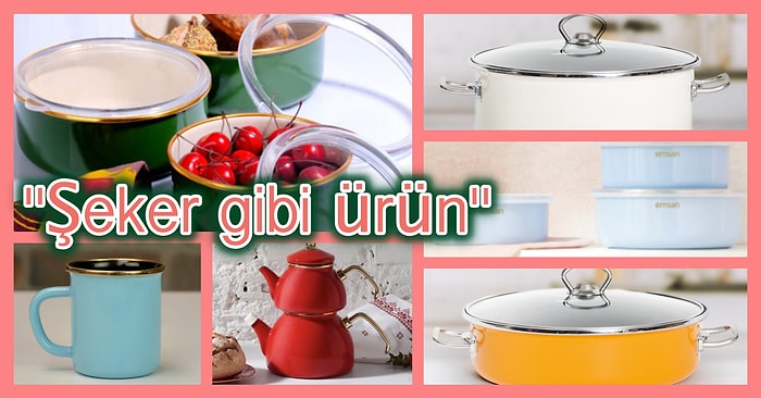 Bahçede ve Piknikte de Kullanabileceğiniz Son Moda Emaye Ürünler