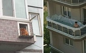 15 фото балконов, которые настолько странные, что даже забавно выглядят