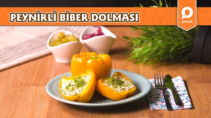 Pratikliğiyle Gönlünüzü Fethedecek Peynirli Biber Dolması Nasıl Yapılır?