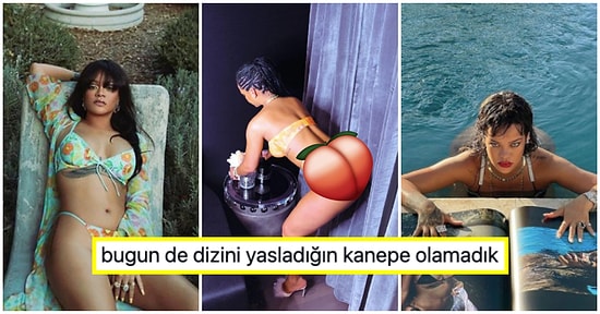 Kalkın Yanıyoruz 🔥 Her Hareketi ile Görenleri Büyüleyen Rihanna İç Çamaşırı Pozları ile Sıcaklığı Artırdı