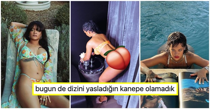 Kalkın Yanıyoruz 🔥 Her Hareketi ile Görenleri Büyüleyen Rihanna İç Çamaşırı Pozları ile Sıcaklığı Artırdı