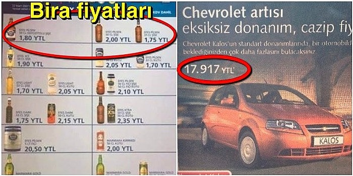 Görünce Saçınızı Başınızı Yolmak İsteyeceğiniz Yakın Zamana Ait Fiyat Listeleri ve Broşürler