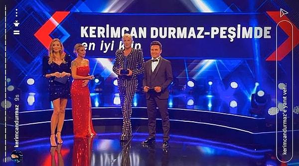 13. Erkan Petekkaya, TV8'de yayınlanan NR1 Video Müzik Ödülleri'nde Kerimcan Durmaz'ın ödül almasına demediğini bırakmadı.