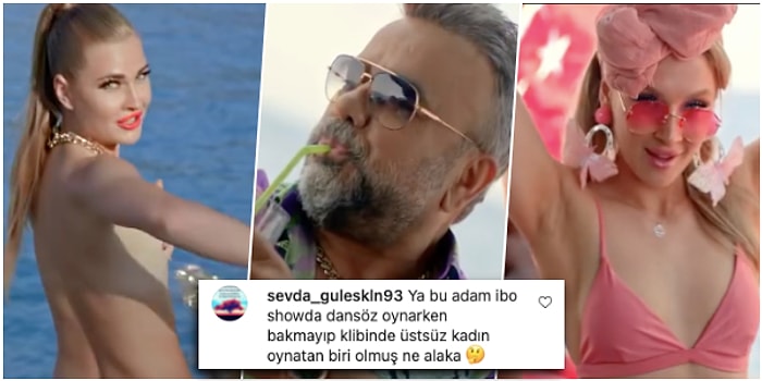 Oryantal Didem'in Şovu Sırasında Kafasını Çeviren Bülent Serttaş'ın Yeni 'Çıplak Kadınlı' Klibi Olay Oldu