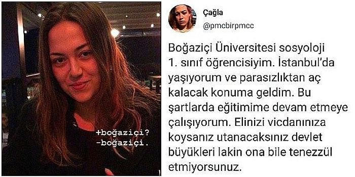 Boğaziçi Üniversitesi'nde Okuyan Öğrencinin Parasızlık İsyanına Gelen Akılalmaz Yorumlar Sinirinizi Bozacak