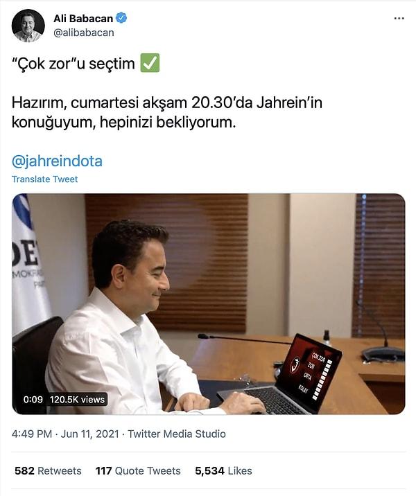 Nihayet bu bekleyiş sona erdi! Babacan, yayın gününü sosyal medya hesaplarından paylaştığı bir video ile duyurdu.