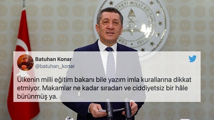 İmla Kurallarını Unutan MEB ve Ziya Selçuk Sosyal Medyada Topa Tutuldu