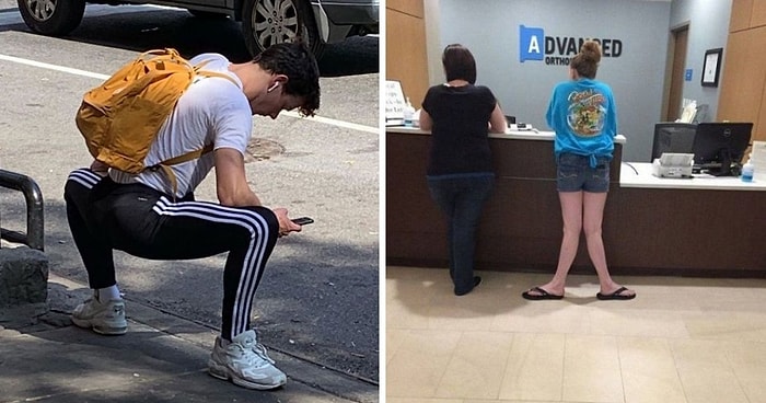 25 самых смешных фото людей, которые стоят в странных позах на публике