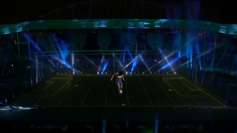 Diego Maradona Anısına Copa América'da Gerçekleştirilen 3 Boyutlu Muhteşem Görsel Şölen