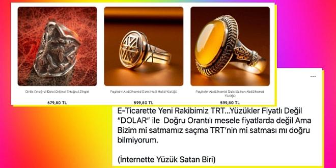 Henüz Bir Marketi Olmasına Tepkiler Bitmemişken TRT'de Satılan Yüzük Modelleri ve Fiyatları da Çok Konuşuldu!