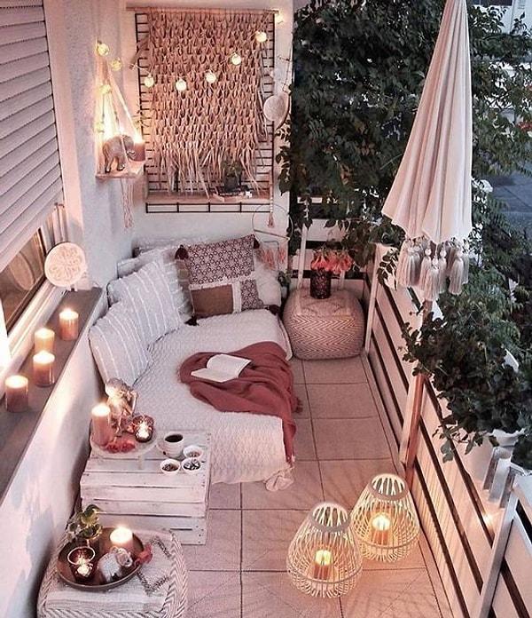 1. Romantik balkon...