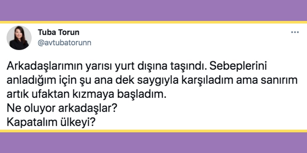Yurt Dışına Taşınan Arkadaşlarına Kızdığını Söyleyen Avukatın Paylaşımına Gelen Tartışmalı Yorumlar