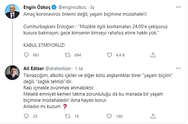 Yasağı emniyet kemerine benzetti