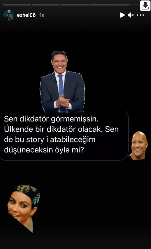 Sonrasında da kendisine gelen bir mesajı böyle ifşaladı:
