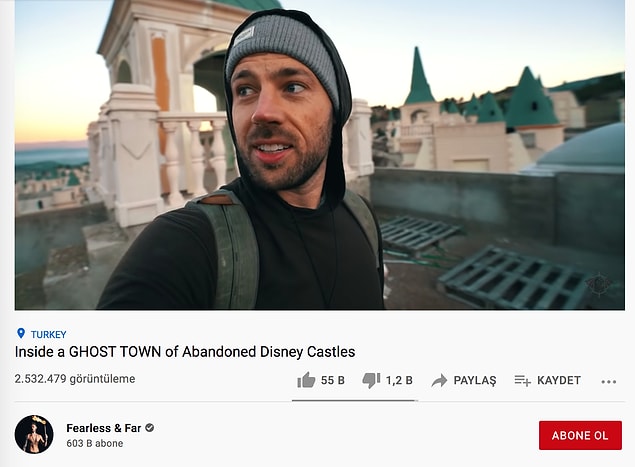 Ayrıca geçtiğimiz yıl Fearless & Far adlı bir YouTube kanalı bu terk edilmiş şatoların içine girdiği bir video yayınladı. Video şimdiye de 2.5 milyona yakın izlenme aldı.